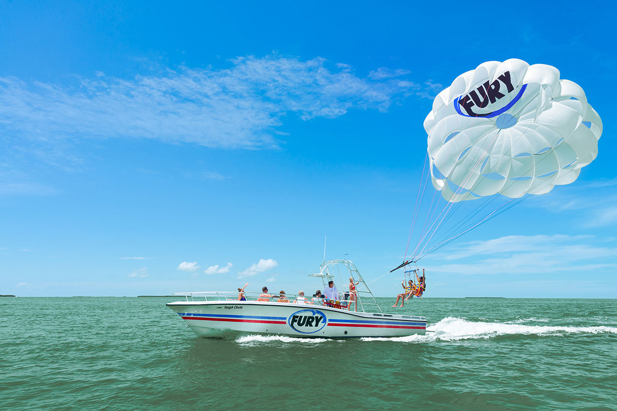 Parasailing in St. Augustine with Fury Water Adventures