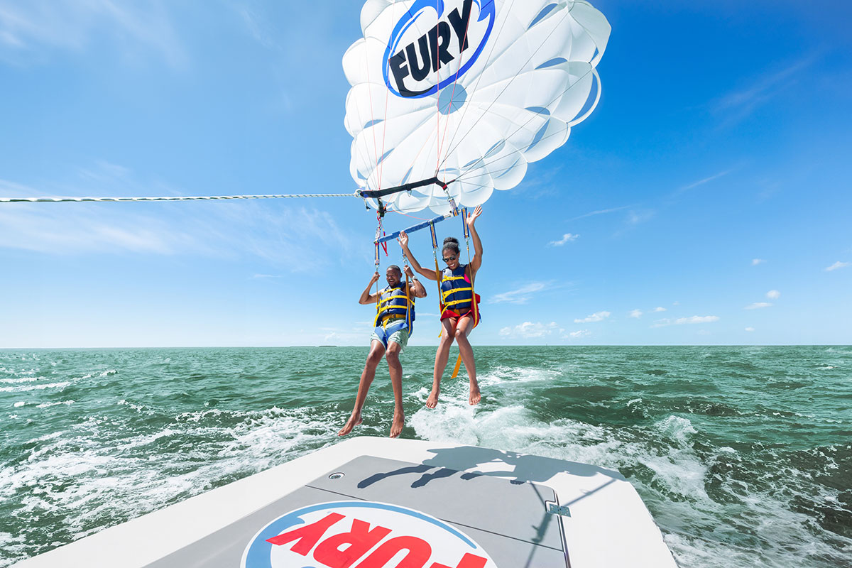 Parasailing in St. Augustine with Fury Water Adventures