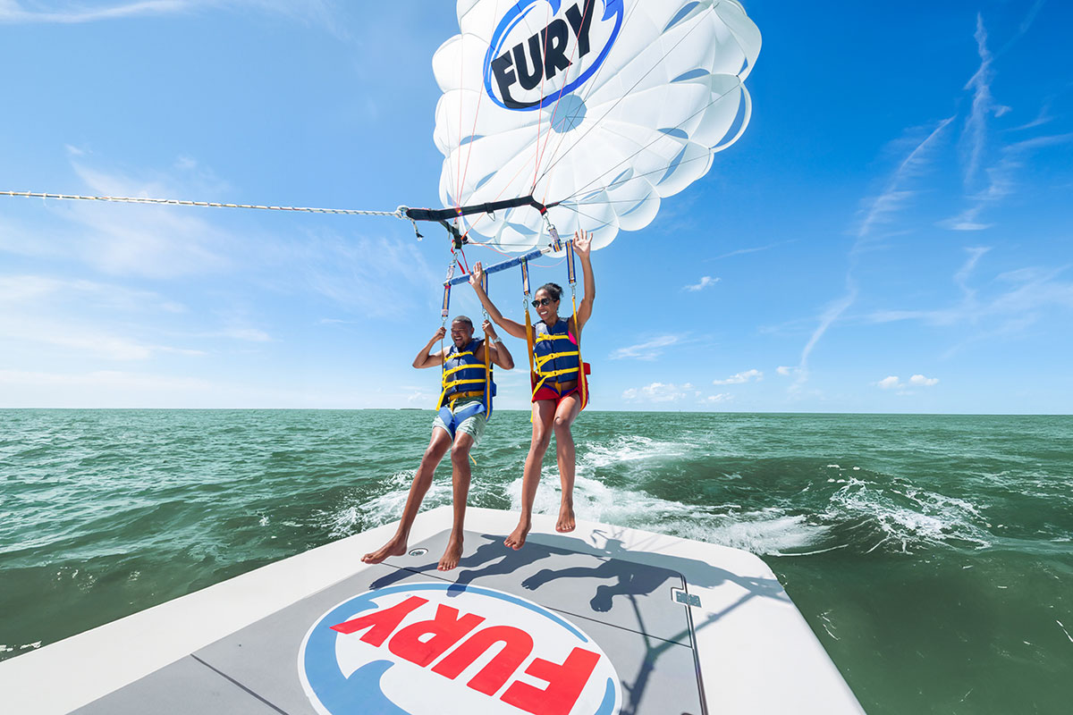 Parasailing in St. Augustine with Fury Water Adventures