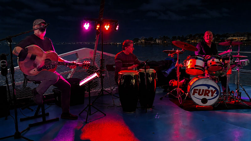 Musicians on Fury's After Dark Live Music Cruise